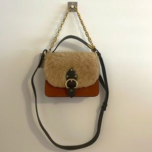 NEW, Sold Out Coach Shearling Beat Shoulder Bag, NWT